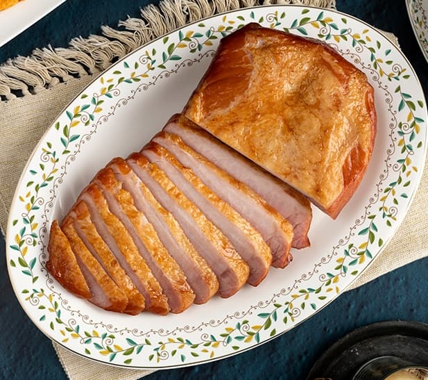 Jamón ahumado con salsa de higos