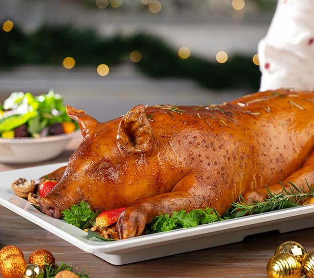 Lechón navideño